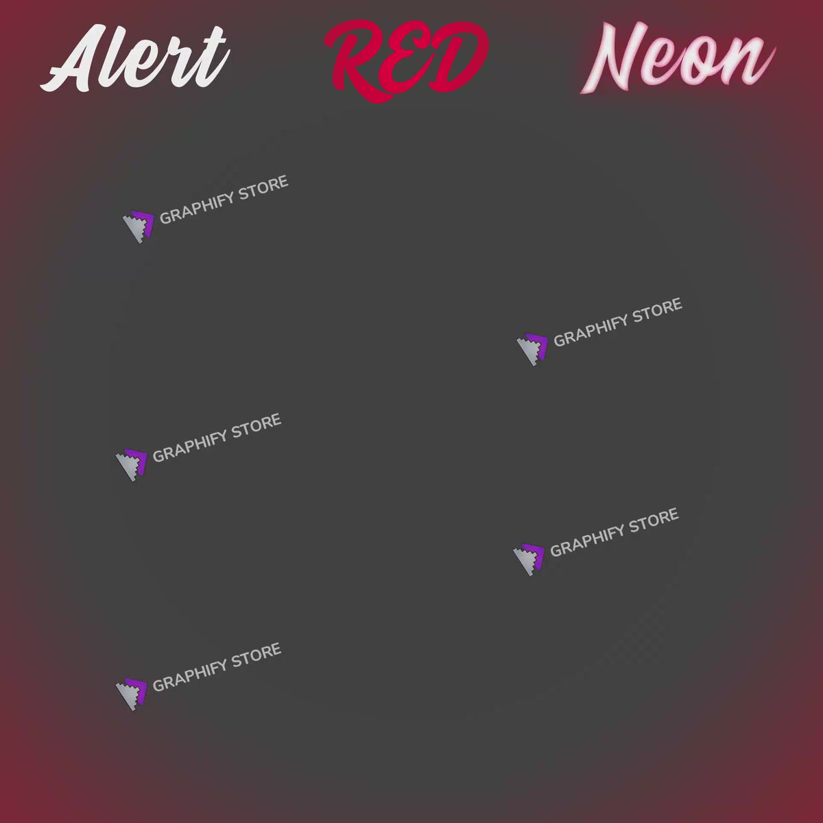 Alerts Red Neon