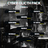 Twitch Panel Cyber Glitch