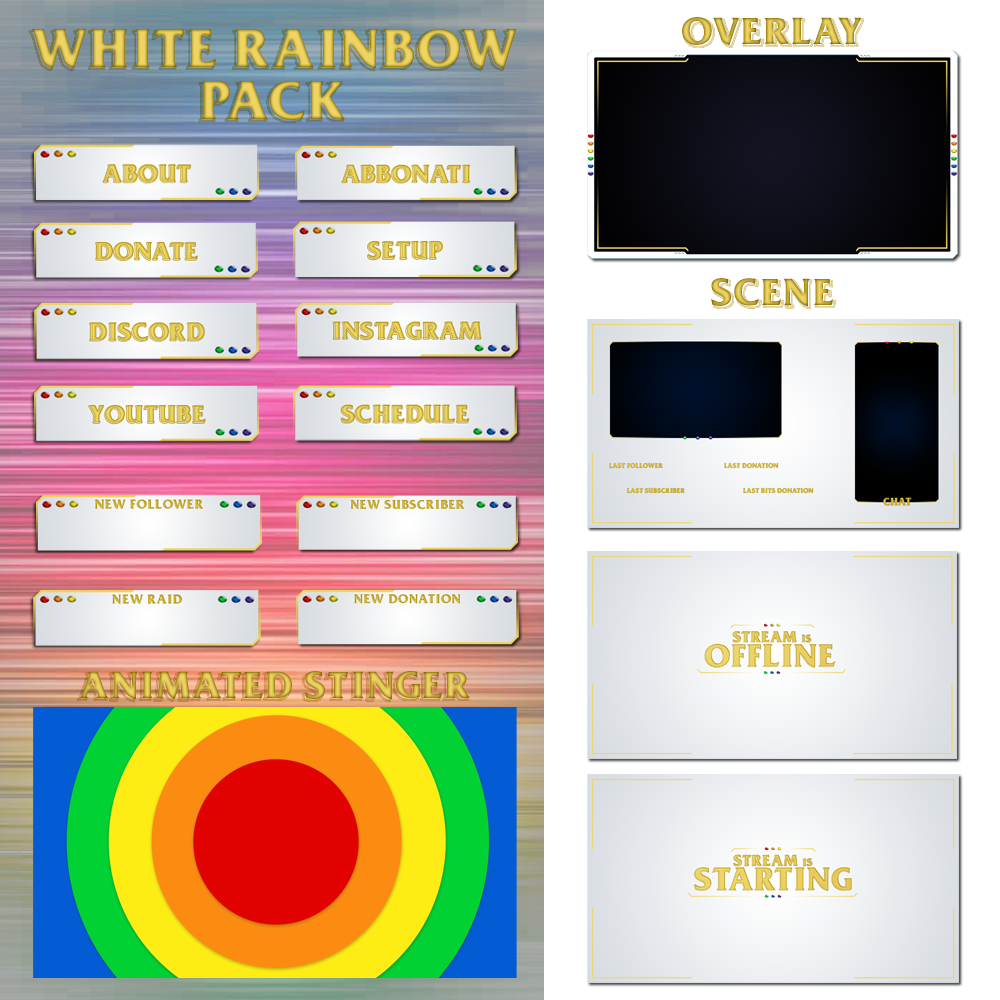 White Rainbow - Full Pack